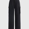 Women Ahaselected Pants | Straight Cargo Pants Black