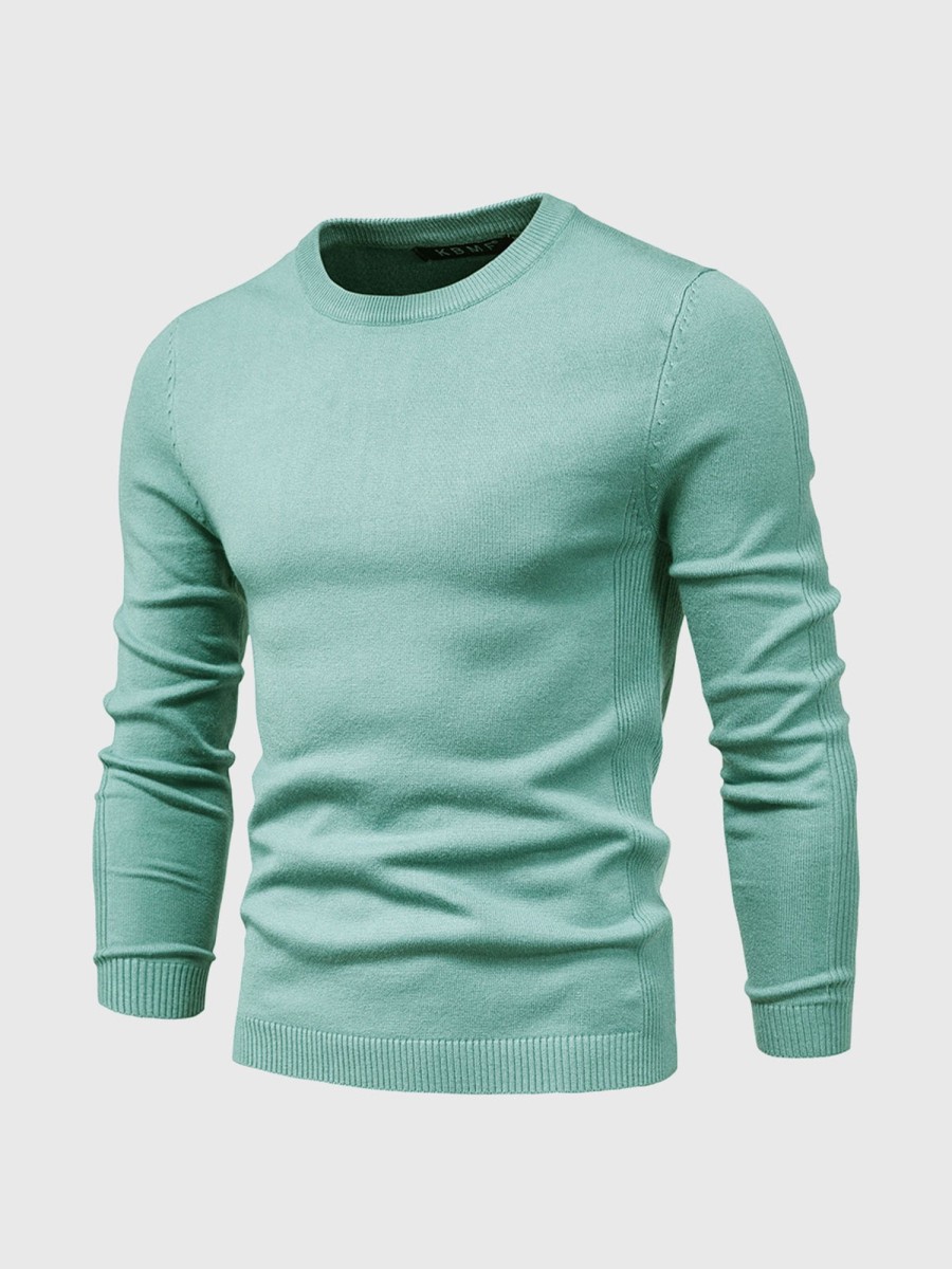 Men Ahaselected | Crewneck Washable Sweater