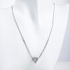 Women Ahaselected Necklaces | Asymmetrical Silver Necklace With Heart Shape