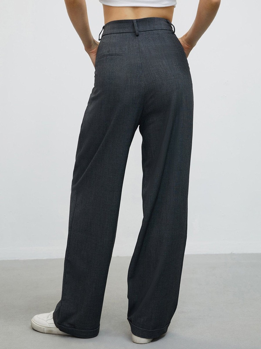 Women Ahaselected Pants | Airstream Straight Leg Pants Grey