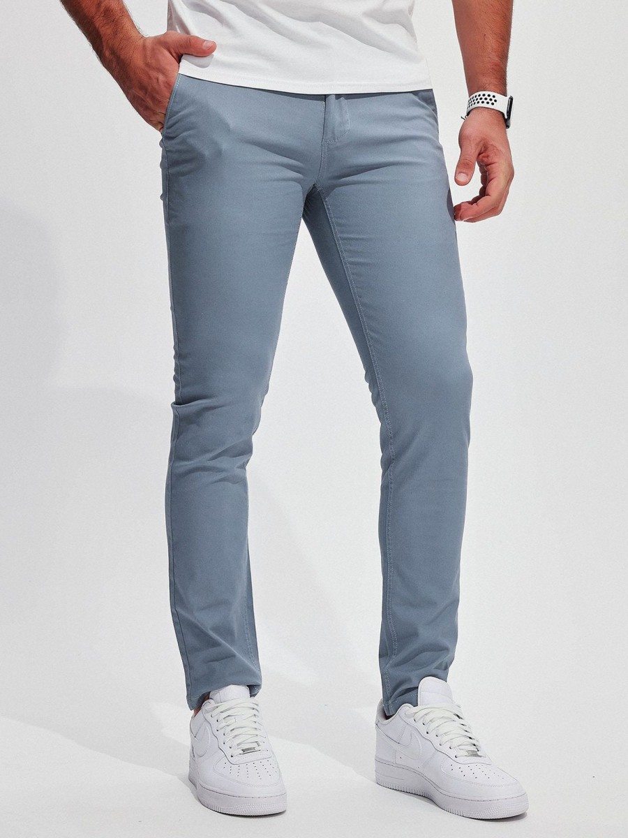 Men AhaAha | 365 Twill Chino Stretch Cotton Pant