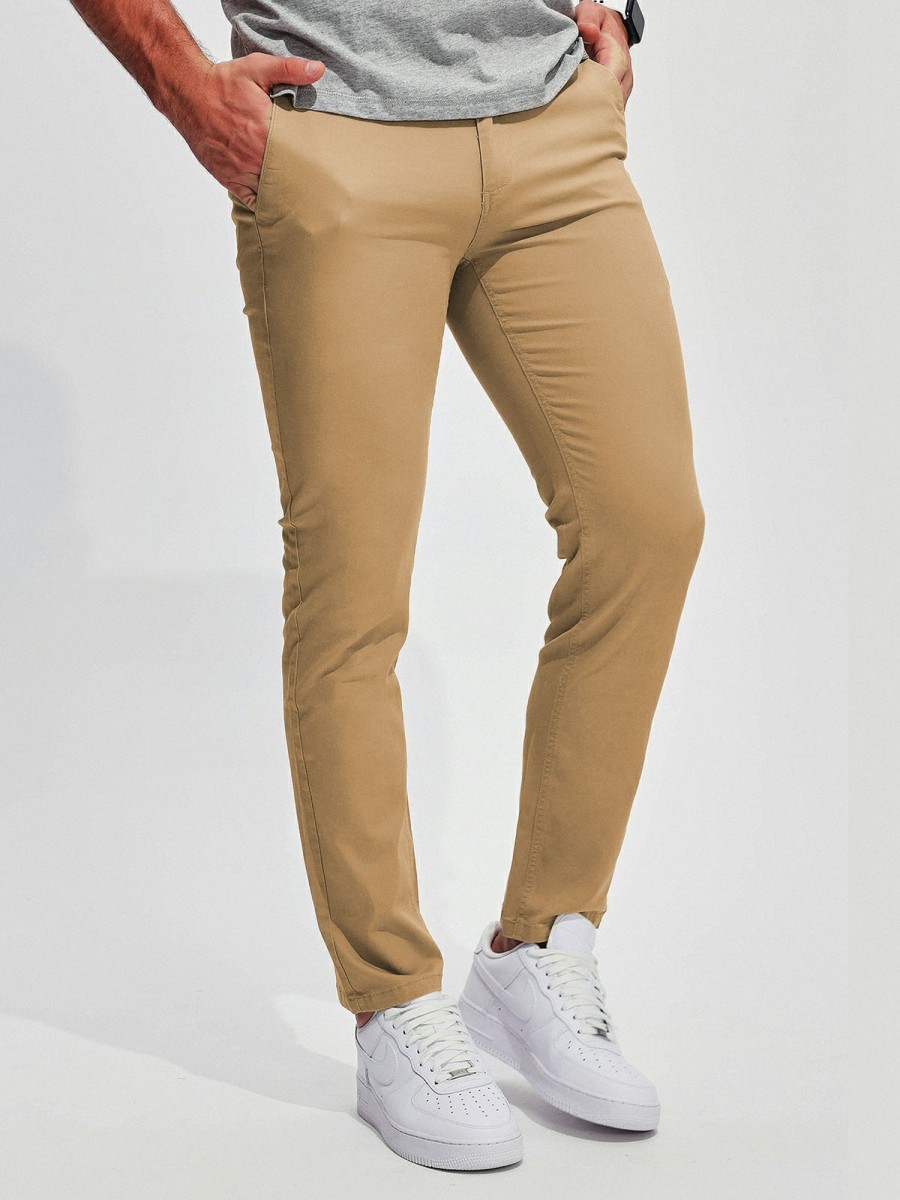 Men AhaAha | 365 Twill Chino Stretch Cotton Pant