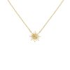 Women AhaAha Necklaces | 18K Gold Plated Sun Pendant Necklace