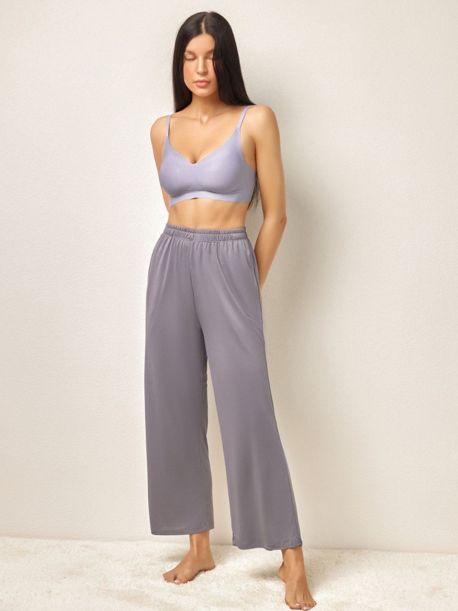 Women AhaAha Homewear | Essentials Wide Leg Lounge Pants