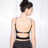 Women Ahaselected Camis & Vests | Backless Strappy Tank Top Black