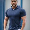 Men AhaAha | M'S Core Hooded Performance Shirt-Short Sleeve