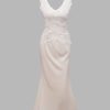 Women Ahaselected Dresses | Lace-Trimmed Satin Dress Beige