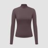 Women Ahaselected Tees & Graphics | Women'S Turtleneck Top Long Sleeve T-Shirt