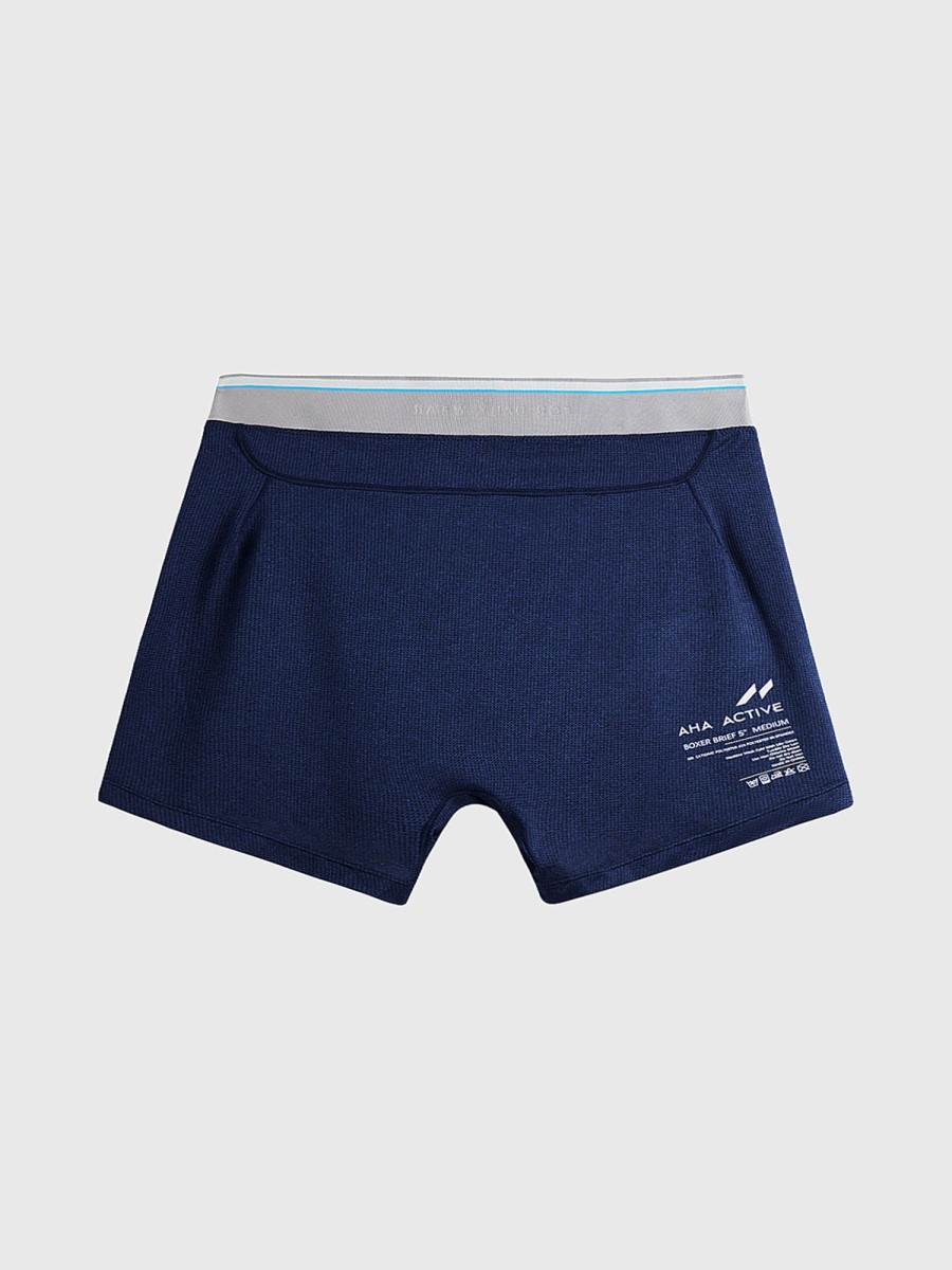 Men Ahaselected | M'S Airflow 5" Performance Boxer Brief Navy