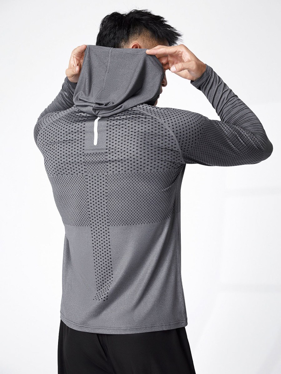 Men AhaAha | Core Hooded Performance Shirt