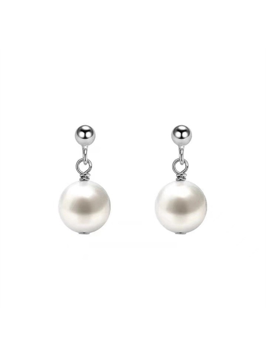 Women Ahaselected Earrings | 925 Sterling Pearl Stud Earrings