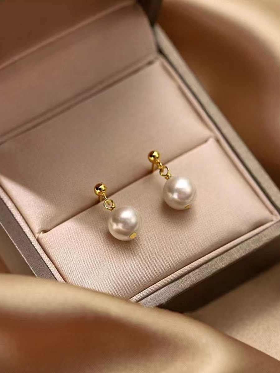 Women Ahaselected Earrings | 925 Sterling Pearl Stud Earrings