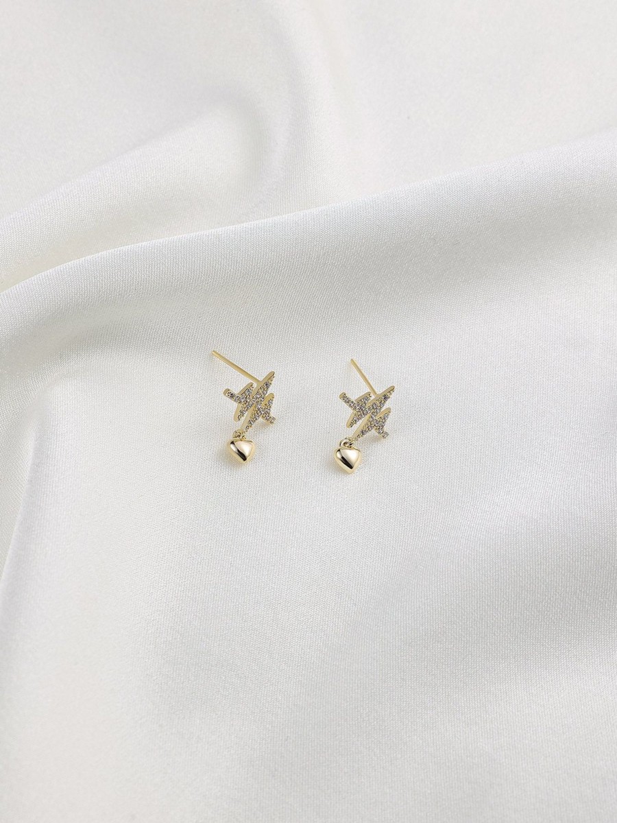 Women Ahaselected Earrings | Electrocardiogram Earrings