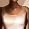 Women AhaAha Homewear | Light Support Luxury Liquid-Foundation Scoop Neck Tank Rose Dust