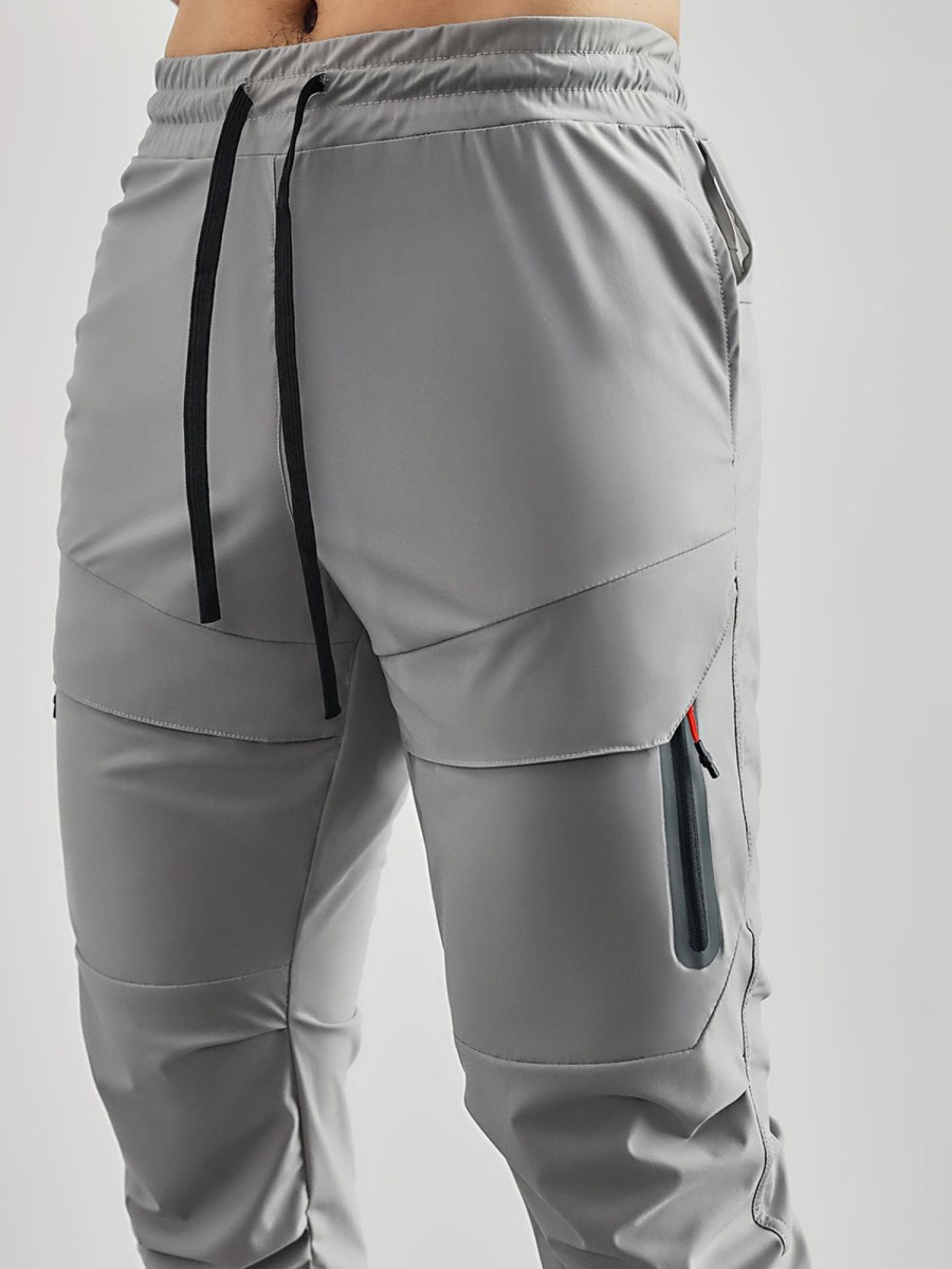 Men Ahaselected | M'S Stay Cool High Rib Cargo Jogger Athletic Pants