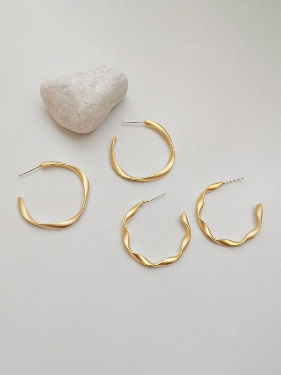 Women Ahaselected Earrings | Chic C-Circle Earrings