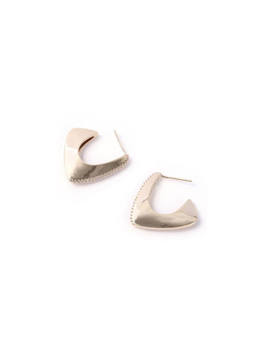 Women Ahaselected Earrings | En Triangle Earrings Gold