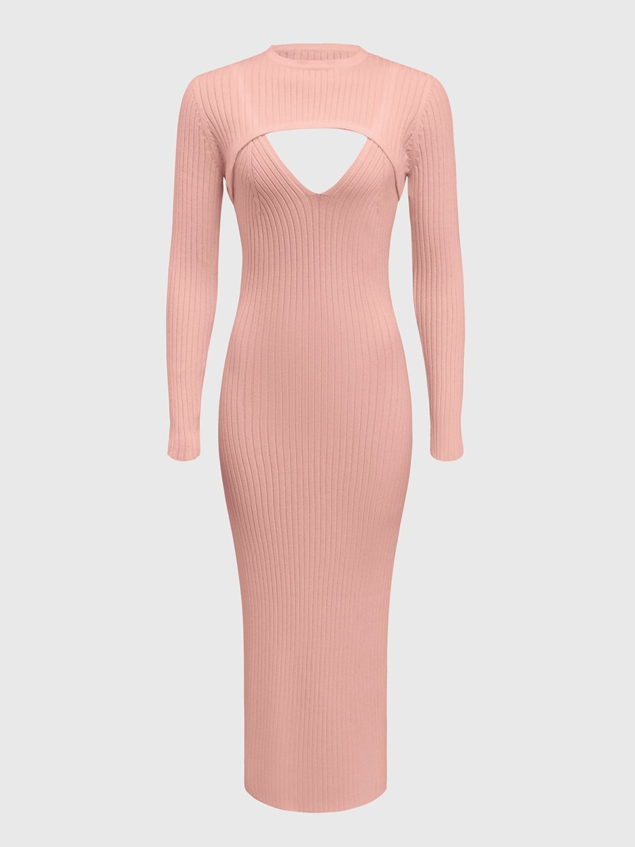 Women AhaAha Dresses | Hollow Knitted Dress