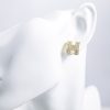 Women Ahaselected Earrings | H Diamond Gold Earrings