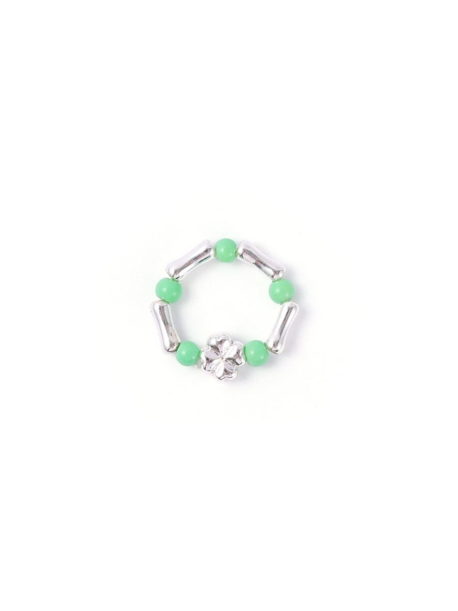 Women Ahaselected Rings | Floral Gemstone Statement Ring Silver