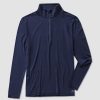 Men Ahaselected | Softest Sunday Performance Tech Half Zip With Side Pocket