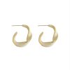 Women Ahaselected Earrings | Vintage Gentle Twisted Creamy Earrings White