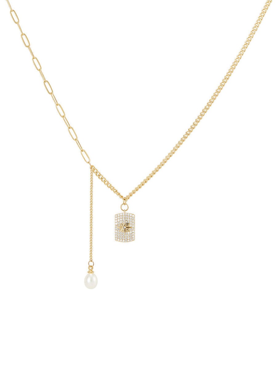 Women AhaAha Necklaces | Short Gold Plated Chain Necklace