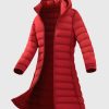 Women AhaAha Puffers | No Down Leakage Lightweight Long Puffer Jacket