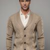 Men Ahaselected | Shawl Collar Cardigan Sweater