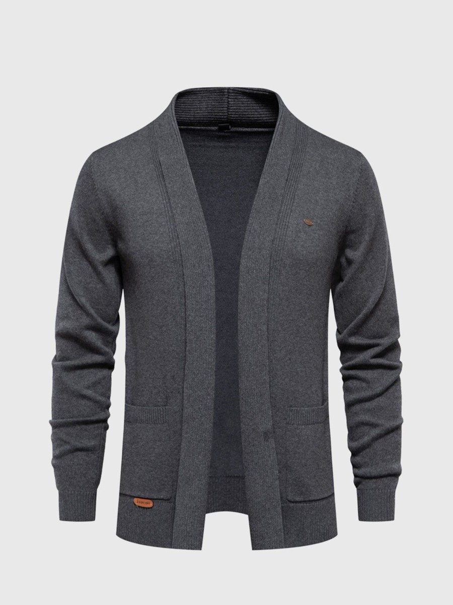 Men Ahaselected | Pocket Cardigan Sweater