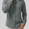 Men Ahaselected | Commuter Performance Dress Shirt Forest