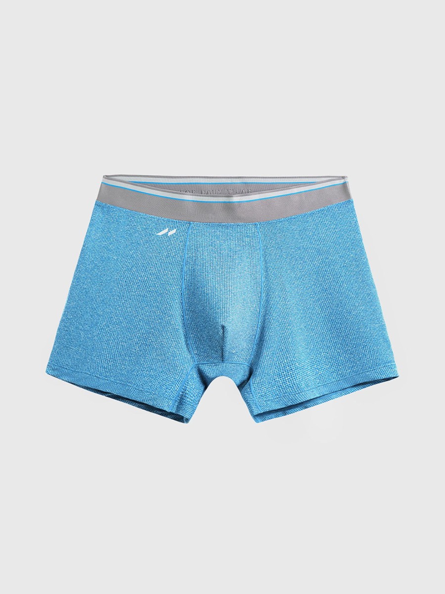 Men Ahaselected | M'S Airflow 5" Performance Boxer Brief Blue