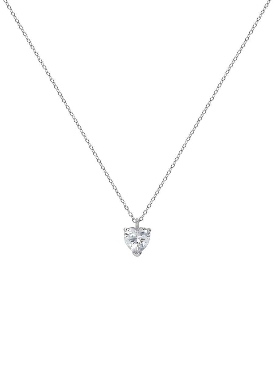 Women AhaAha Necklaces | Silver Heart Pendant Necklace