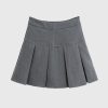 Women Ahaselected Skirts | Casual High Waist Pleated Mini Skirt