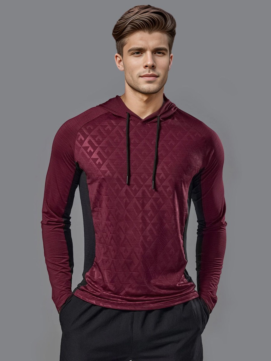 Men Ahaselected | M'S Quick Dry Hoodie Long Sleeve Performance Baselayer