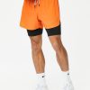 Men Ahaselected | M'S 5" Unity Lined Short Laser Cut Slit