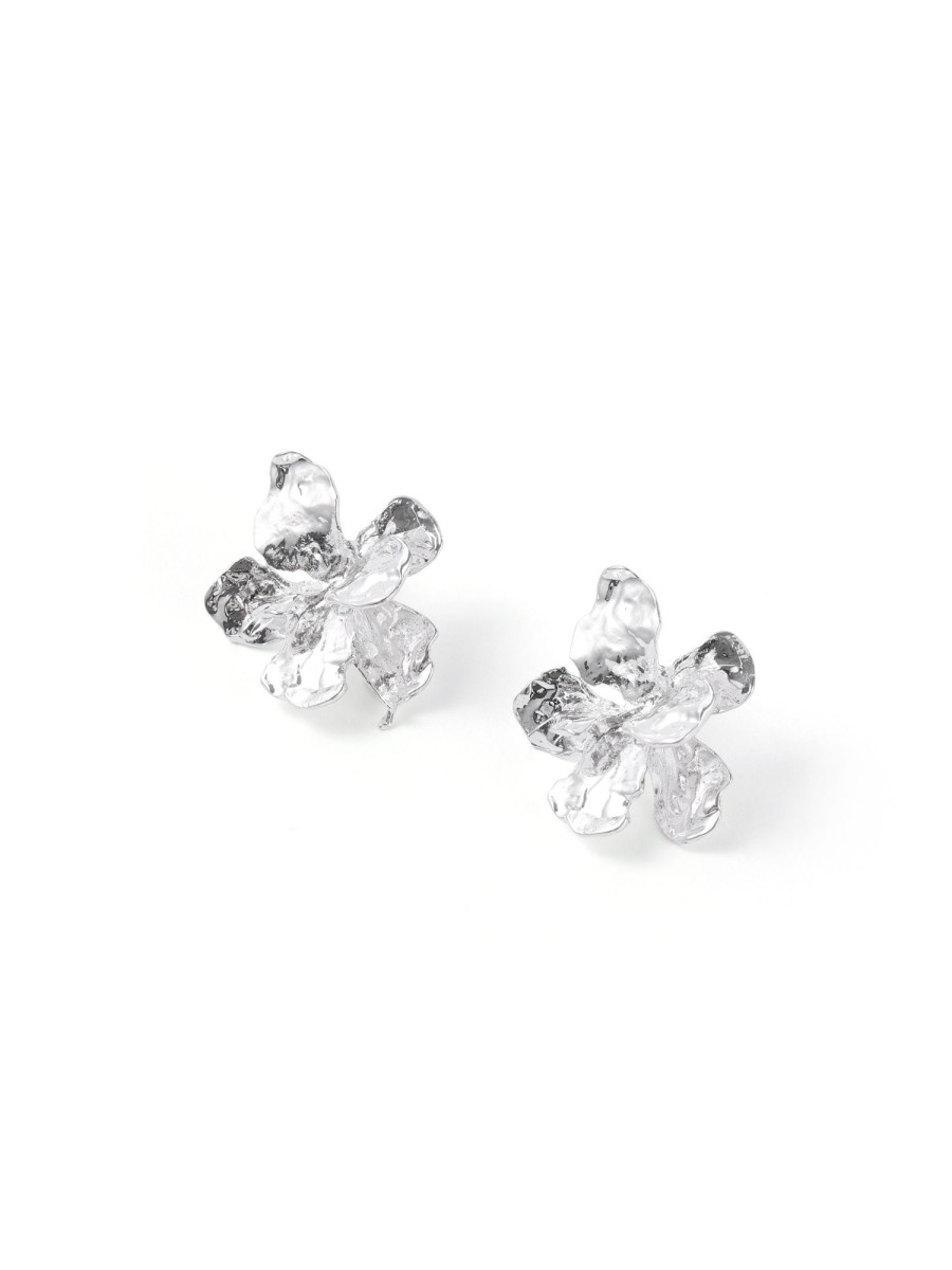 Women Ahaselected Earrings | Floral Earrings Silver