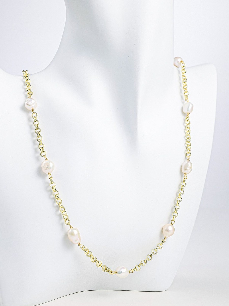 Women Ahaselected Necklaces | Pearl Metal Necklace