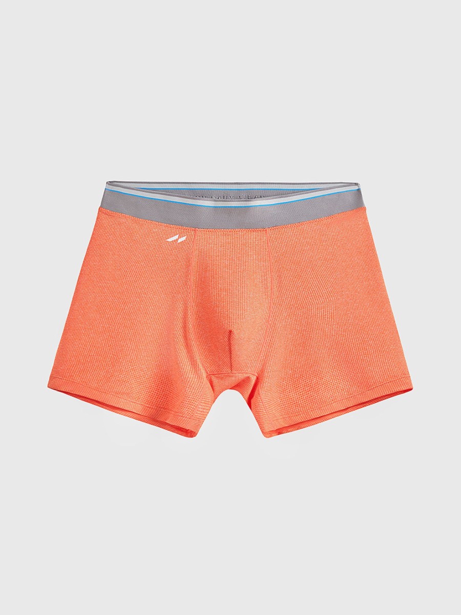 Men Ahaselected | M'S Airflow 5" Performance Boxer Brief Orange