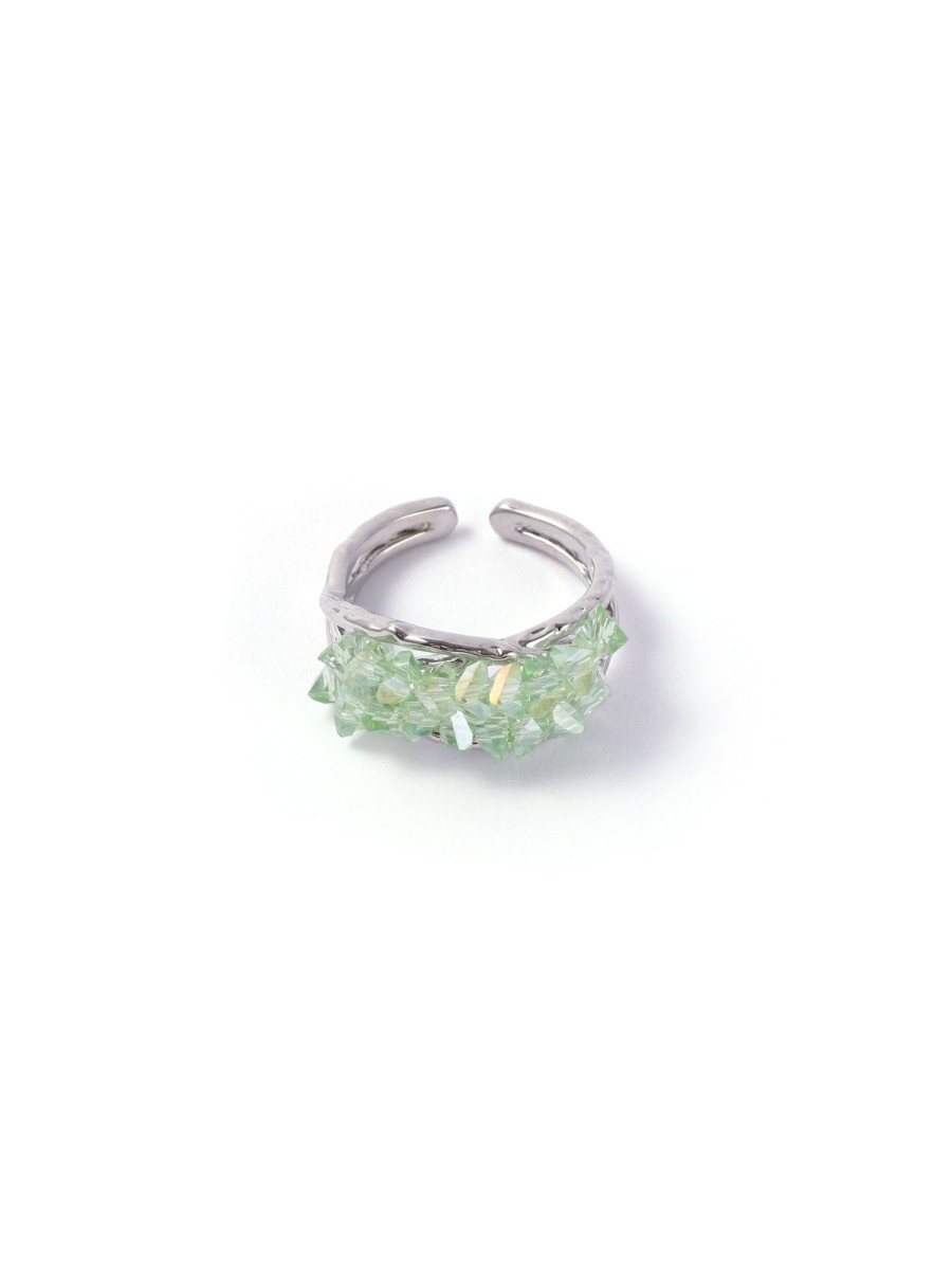 Women Ahaselected Rings | Fun Gemstone Statement Ring Light Green