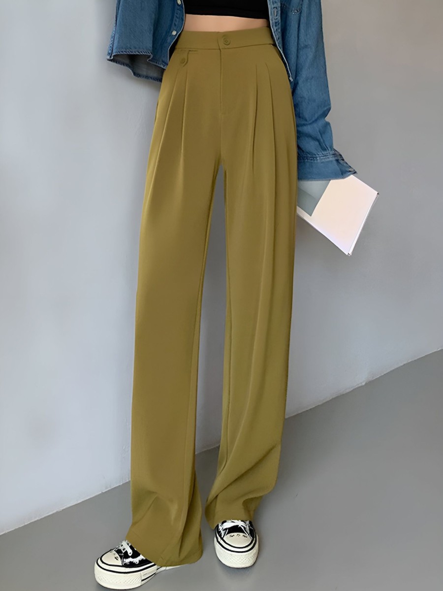 Women Ahaselected Pants | Flowy High-Waisted Palazzo Wide-Leg Pants