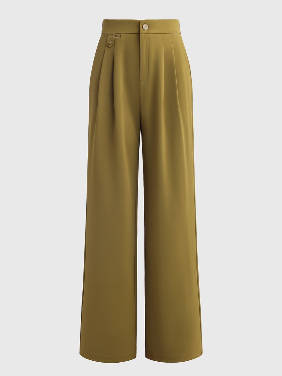 Women Ahaselected Pants | Flowy High-Waisted Palazzo Wide-Leg Pants