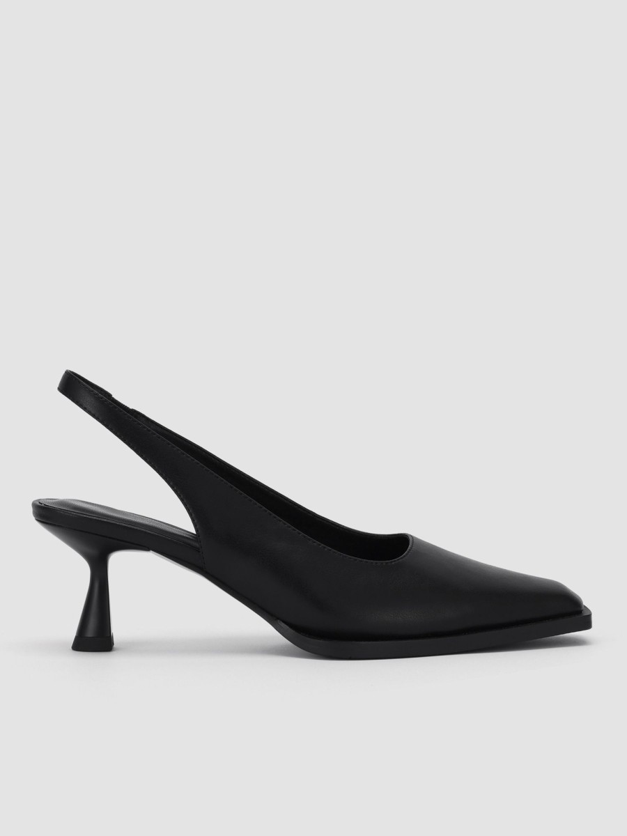 Women Ahaselected Shoes | Slingback Pump Heels Black