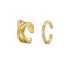 Women AhaAha Rings | 2Pcs Gold Plated Rings