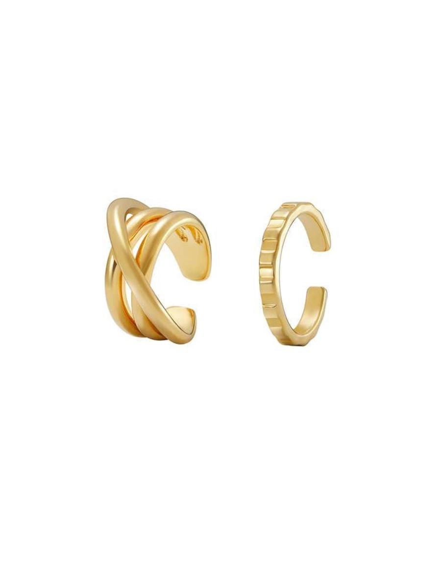 Women AhaAha Rings | 2Pcs Gold Plated Rings