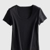 Women AhaAha Tees & Graphics | Aha Fine Materials Silk Blend T-Shirt