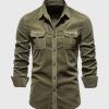 Men AhaAha | M'S Lightweight Corduroy Shirt